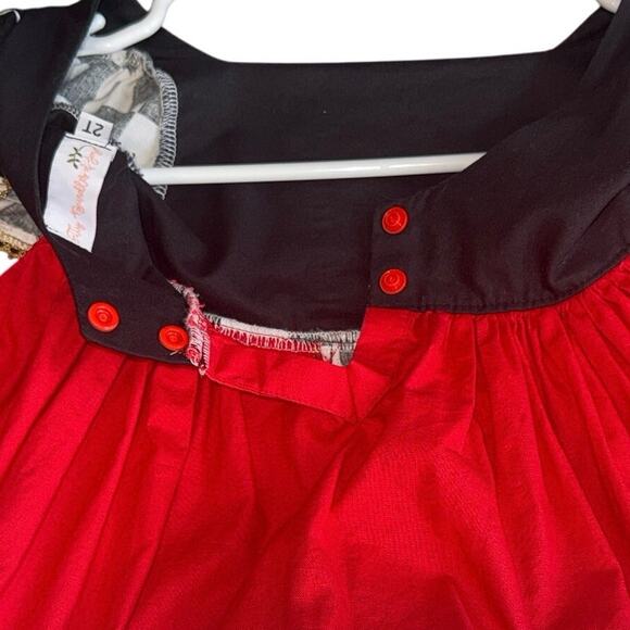 BBOJ Queen of Hearts Dress 2T Disney Alice in Wonderland Boutique Costume - Picture 9 of 14